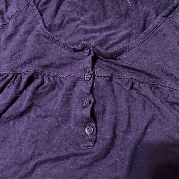 Navy Blue Shirt with Buttons - Picture 3 of 5